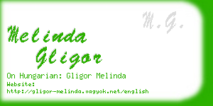 melinda gligor business card